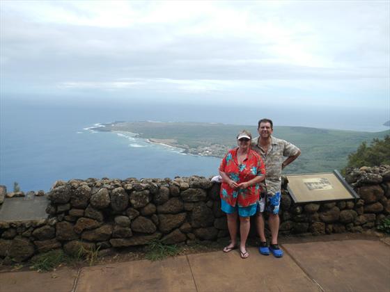 Father Damien's Refuge in the background