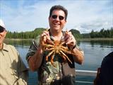 Tony with a King Crab (baby)