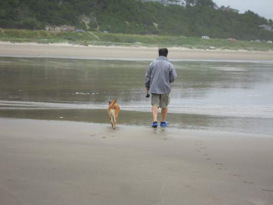 Tony & Roxie   Manzanita Beach