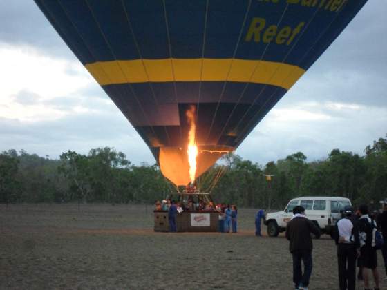 Just before takeoff