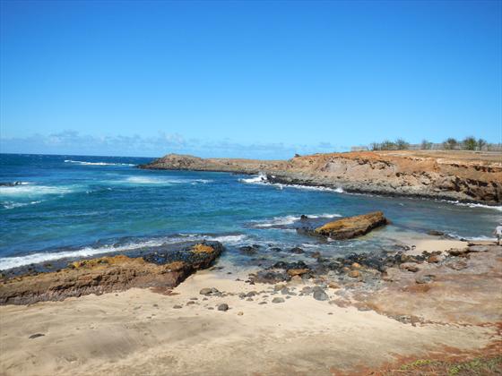 view of bay from the cliff