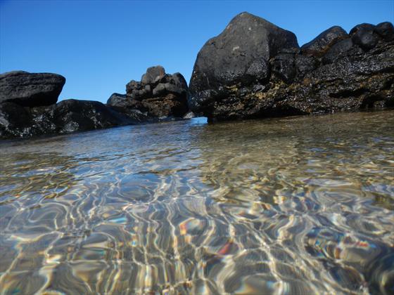 Water is very clear