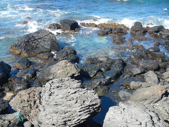 Tide pool view from above