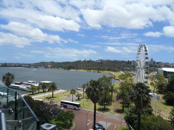 Perth Harbour from top of the Bell Tower