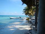 Just off the boat @ Laughingbird Caye