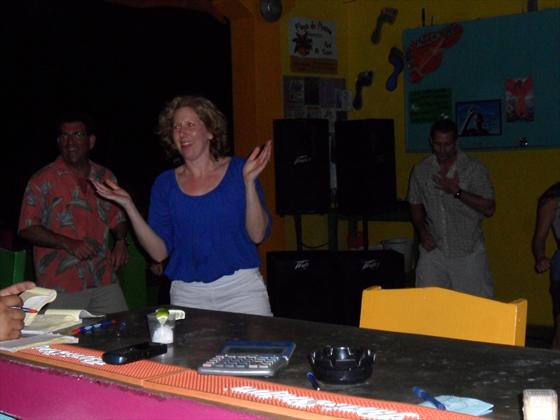 Tony & Jennie 'cuttin' a rug' @ Barefoot Bar