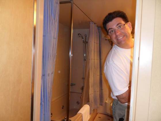 Cabin Bathroom  2 showers & a tub