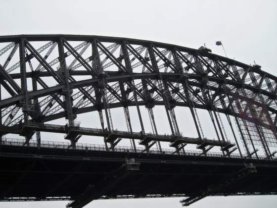 View under SHB from ferry boat