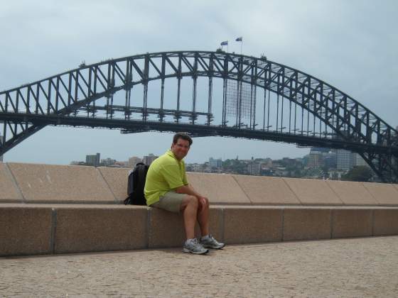 Tony balancing bridge on his head !