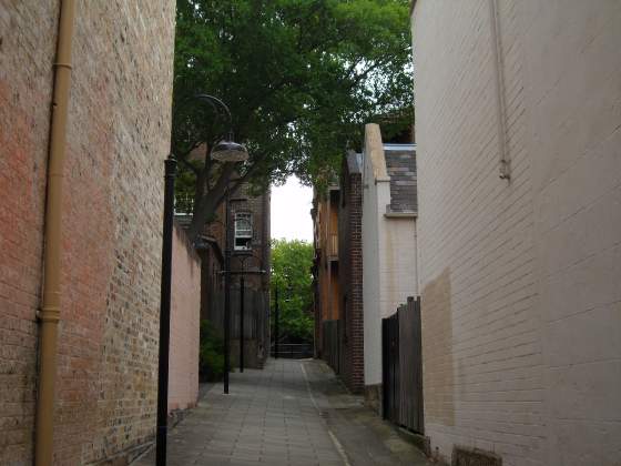 Alley along street on way to Bridge Climb office