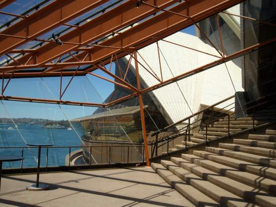 View of building 2 from inside building 1