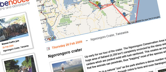 See your Travel Blogs as they appear on the site, including visitor comments!