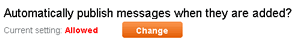 Privacy control for messages
