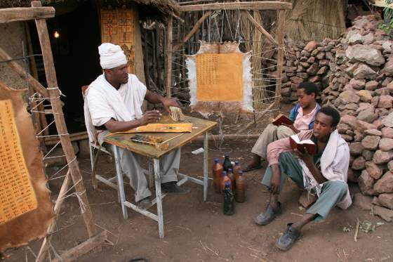 Local artisan and apprentices